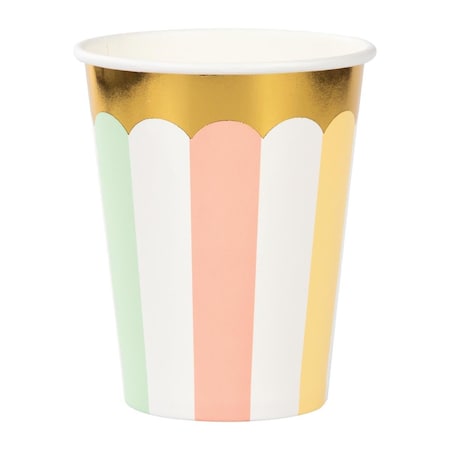 Omg 9 oz Foil Pastel Celebrations Cups, 96PK OM3518021
